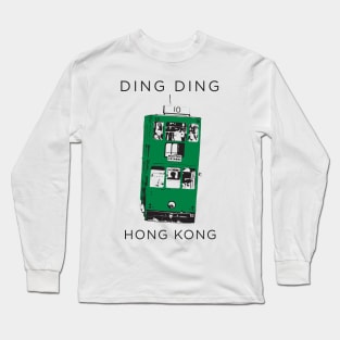 A Double Decker Tram, Only In Hong kong Long Sleeve T-Shirt